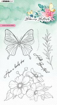Studio Light - Stempel "Anemone Butterfly" Clear Stamps