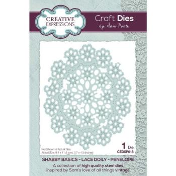 Creative Expressions - Stanzschablone "Penelope" Dies Shabby Basics Lace Doily