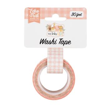 Echo Park - Decorative Tape "Baby Girl Plaid" Washi Tape 