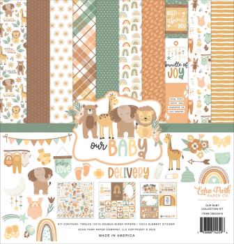 Echo Park - Designpapier "Our Baby" Collection Kit 12x12 Inch - 12 Bogen