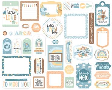 Echo Park - Stanzteile & Anhänger "Our Baby Boy" Frames & Tags 