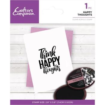 Crafters Companion - Stempel "Happy Thoughts" Clear Stamps