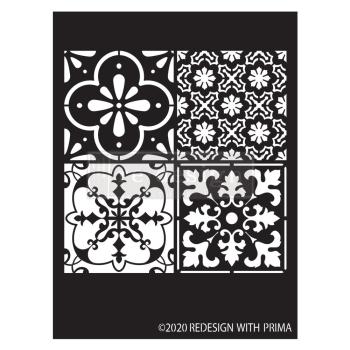 Re-Design with Prima - Schablone "Coastal Tile" Stencil 
