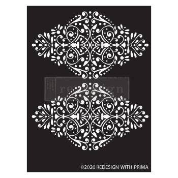 Re-Design with Prima - Schablone "Dotted Flourish" Stencil 