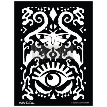 Re-Design with Prima - Schablone "All Seeing Ikat Pattern" Stencil