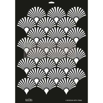 Re-Design with Prima - Schablone "Kacha Deco Peacock" Stencil