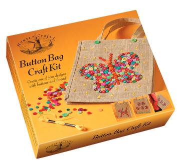 House of Crafts - Bastelkit "Button Bag" 
