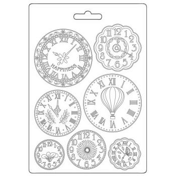 Stamperia - Gießform A5 "Clocks" Soft Mould 