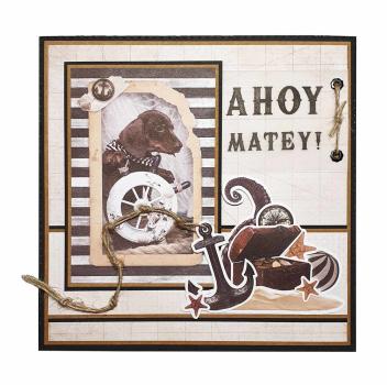 Studio Light - Designpapier A5 "Vintage Treasures Sea" Mixed Paper Pad - 42 Bogen 