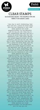 Studio Light - Stempel "Text Background" Clear Stamps