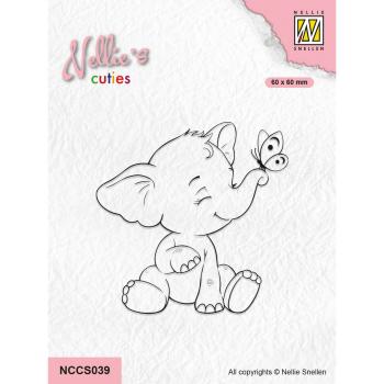 Nellie Snellen - Stempel "Elephant" Clear Stamps Nellie´s Cuties 