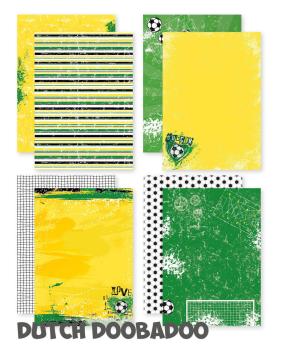 Dutch Doobadoo - Designpapier "Kick It" Paper Pack A4 - 12 Bogen