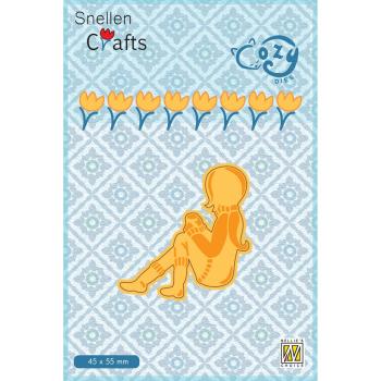 Nellie Snellen - Stanzschablone "Girl" Crafts Cozy Dies