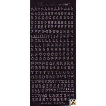 Nellie Snellen - Aufkleber "Alphabet Black" Sticker