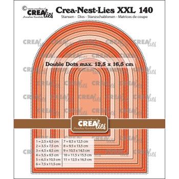Crealies - Stanzschablone "High Arch with double dots" Crea-Nest-Lies XXL Dies