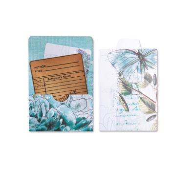 Sizzix - Stanzschablone "Library Pocket ATC Card & Tabs" Thinlits Craft Dies