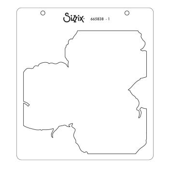 Sizzix - Schablone "Peony" Layered Stencil