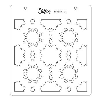 Sizzix - Schablone "Geo Backround" Layered Stencil