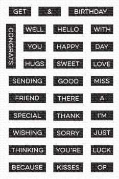 My Favorite Things Stempel "Label Maker Sentiments" Clear Stamp