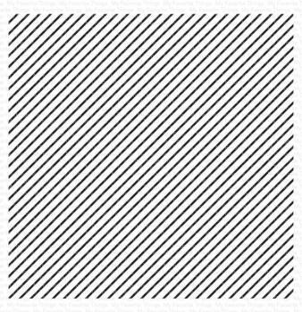My Favorite Things - Gummistempel "Diagonal Stripes" 6x6" Background Rubber Stamp