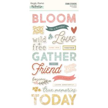 Simple Stories - Aufkleber "Wildflower " Foam Sticker