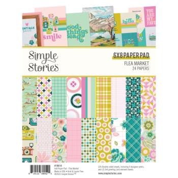 Simple Stories - Designpapier "Flea Market" Paper Pack 6x8 Inch - 24 Bogen