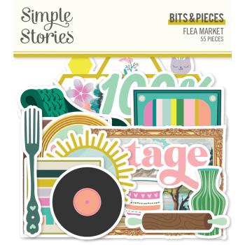 Simple Stories - Stanzteile "Flea Market" Bits & Pieces 