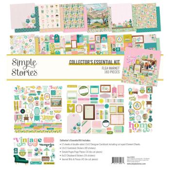 Simple Stories - Collectors Essential Kit "Flea Market" 12 Bogen Designpapier
