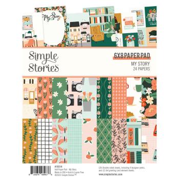 Simple Stories - Designpapier "My Story" Paper Pack 6x8 Inch - 24 Bogen