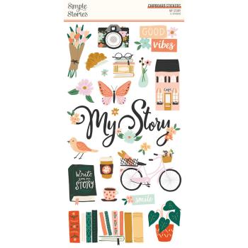 Simple Stories - Aufkleber "My Story" Chipboard Sticker 