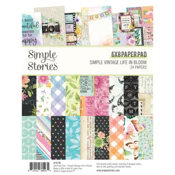 Simple Stories - Designpapier "Vintage Life in Bloom" Paper Pack 6x8 Inch - 24 Bogen