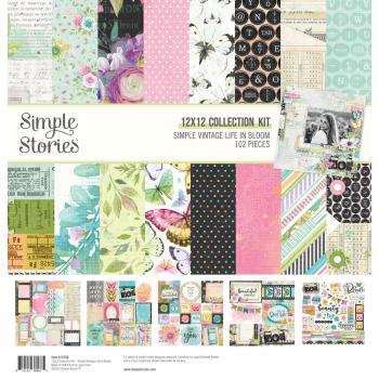 Simple Stories - Collections Kit "Vintage Life in Bloom" 12 Bogen Designpapier