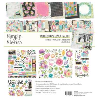 Simple Stories - Collectors Essential Kit "Vintage Life in Bloom" 12 Bogen Designpapier