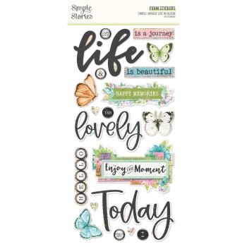 Simple Stories - Aufkleber "Vintage Life in Bloom" Foam Sticker