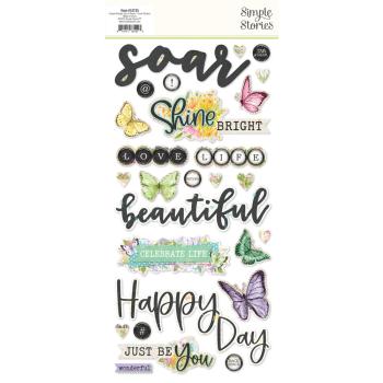 Simple Stories - Aufkleber "Vintage Life in Bloom" Foam Sticker