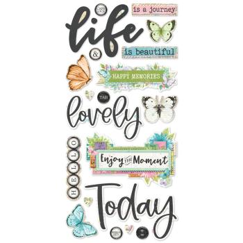 Simple Stories - Aufkleber "Vintage Life in Bloom" Foam Sticker
