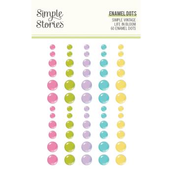 Simple Stories - Glitter Enamel Dots "Vintage Life in Bloom" 60 Stück 