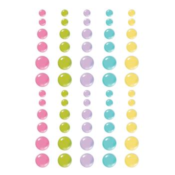Simple Stories - Glitter Enamel Dots "Vintage Life in Bloom" 60 Stück 