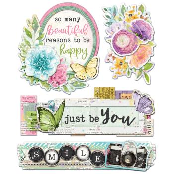 Simple Stories - Aufkleber "Vintage Life in Bloom" Chipboard Sticker 