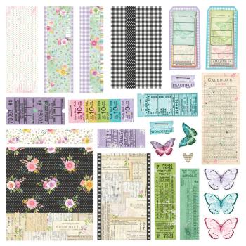 Simple Stories "Vintage Life in Bloom" Simple Cards Kit - Bits & Pieces