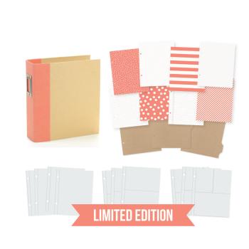 Simple Stories SN@P! Binder "Coral" Album 6x8 Inch