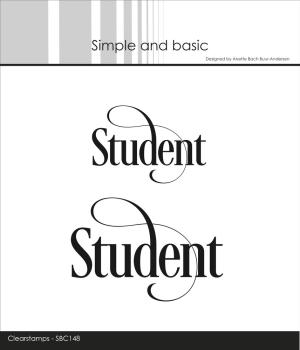 Simple and Basic - Stempel "Student" Clear Stamps