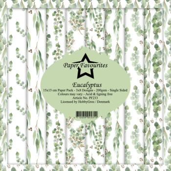 Paper Favourites - Designpapier "Eucalyptus" Paper Pack 6x6 Inch - 24 Bogen