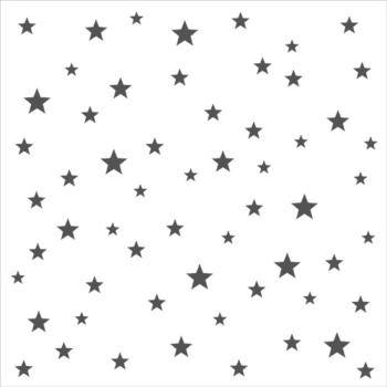 The Crafters Workshop - Schablone 6x6 Inch "Starry Stars" Stencil
