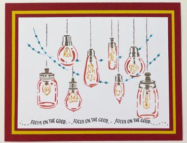 The Crafters Workshop - Layered Schablone 5,5x4,25 Inch "Clelebrations Lights" Stencil