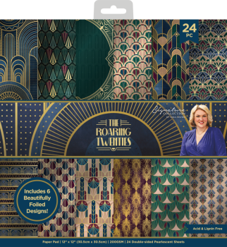 Crafters Companion - Designpapier "The Roaring Twenties" Paper Pack 12x12 Inch - 24 Bogen