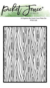 Picket Fence Studios - Stanzschablone "Against the Grain" Dies 4,25x5,5 Inch