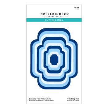 Spellbinders - Stanzschablone "Essential Four Petal Labels" Dies