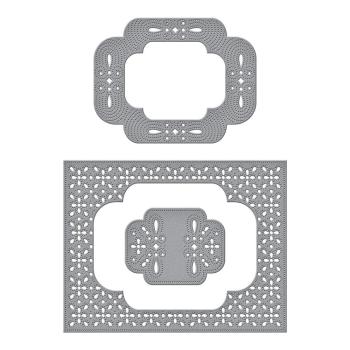 Spellbinders - Stanzschablone "Scrolled Punch & Pierce Plate" Dies