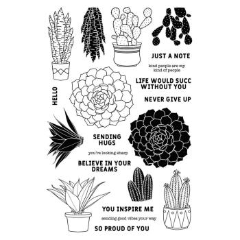 Spellbinders - Stempel "Succulents" Clear Stamps Ranger by Simon Hurley 